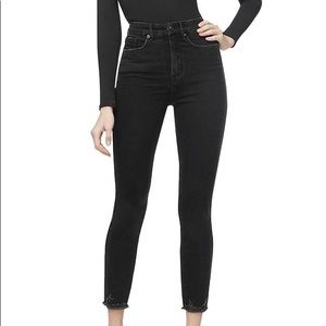 Good American Good Curve Crop High Rise Jeans Blck